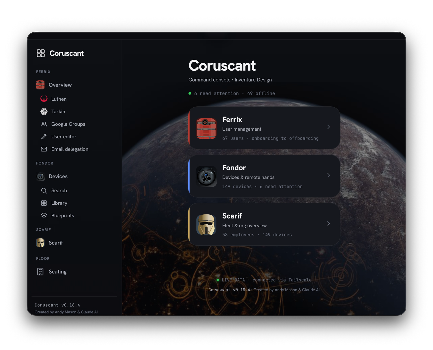 Coruscant studio command hub